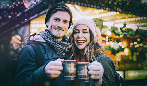 Berliner Singles flirten auf dem Weihnachtsmarkt